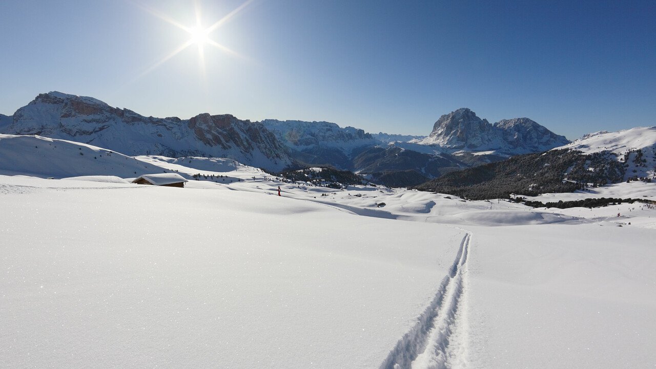 Sci Alpinismo Nella Stupenda Val Gardena